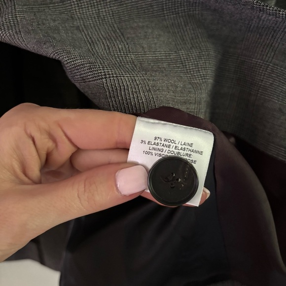 Charcoal Women's Blazer Jacket Judith & Charles Wool Size 8 Made in Canada - Picture 3 of 6